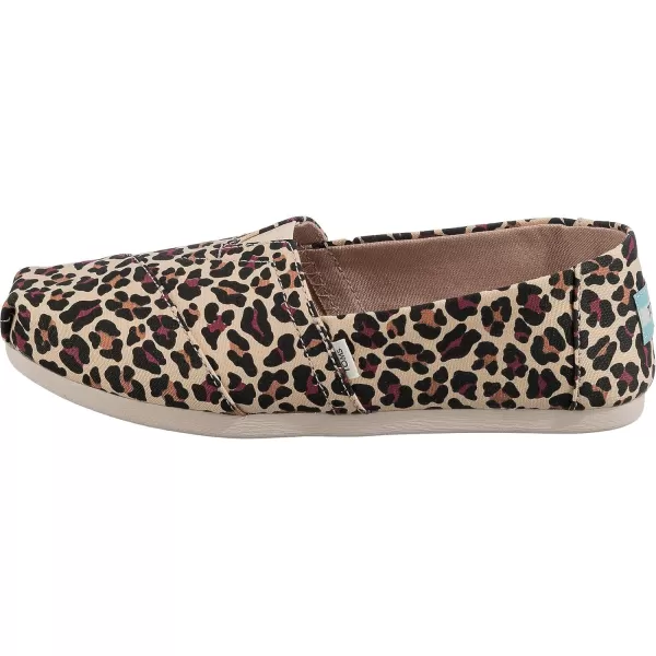 TOMS Womens Glitter Cheetah Print Womens Classics 10014953Beige Classic Leopard Print