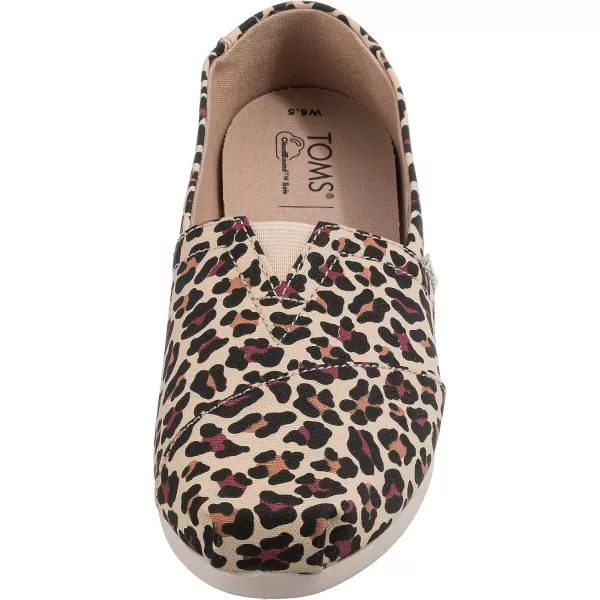 TOMS Womens Glitter Cheetah Print Womens Classics 10014953Beige Classic Leopard Print