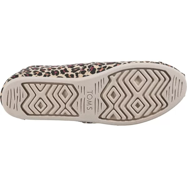 TOMS Womens Glitter Cheetah Print Womens Classics 10014953Beige Classic Leopard Print