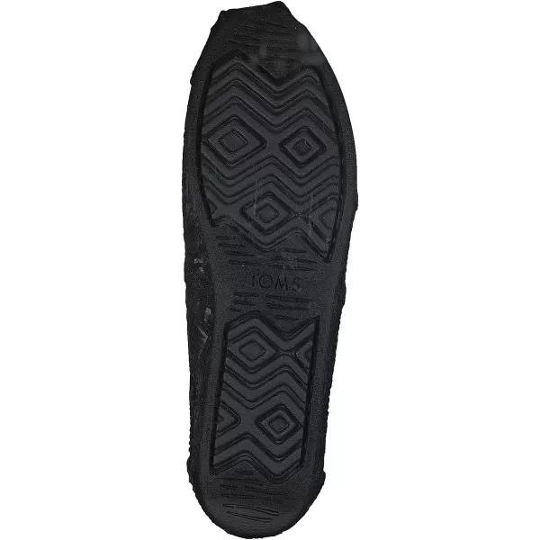TOMS Womens Glitter Cheetah Print Womens Classics 10014953Black Geo Lace Fabric