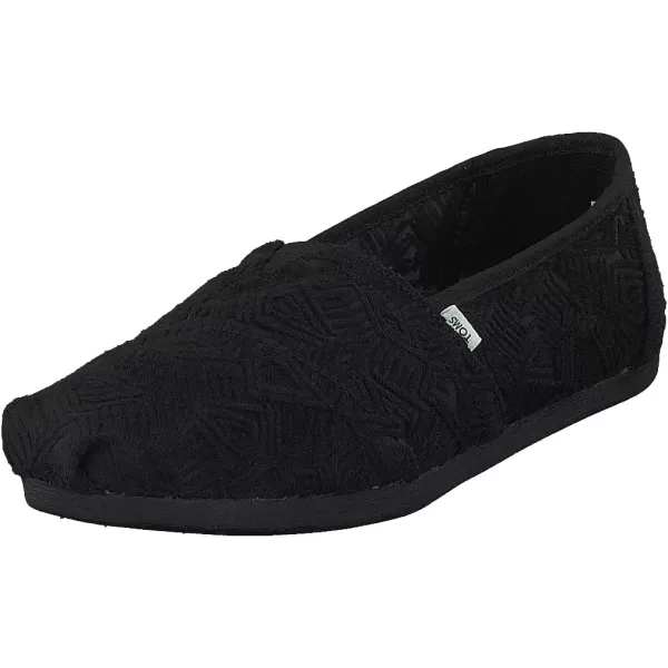 TOMS Womens Glitter Cheetah Print Womens Classics 10014953Black Geo Lace Fabric