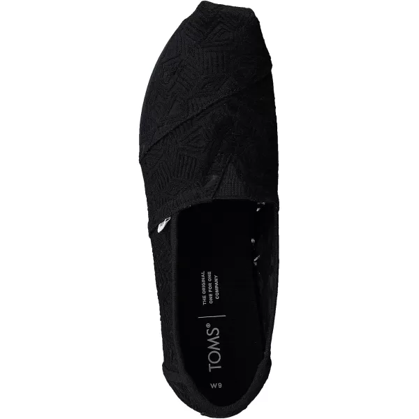 TOMS Womens Glitter Cheetah Print Womens Classics 10014953Black Geo Lace Fabric