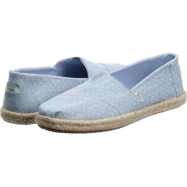 TOMS Womens Glitter Cheetah Print Womens Classics 10014953Bliss Blue
