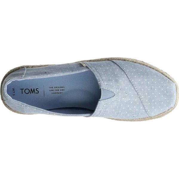 TOMS Womens Glitter Cheetah Print Womens Classics 10014953Bliss Blue