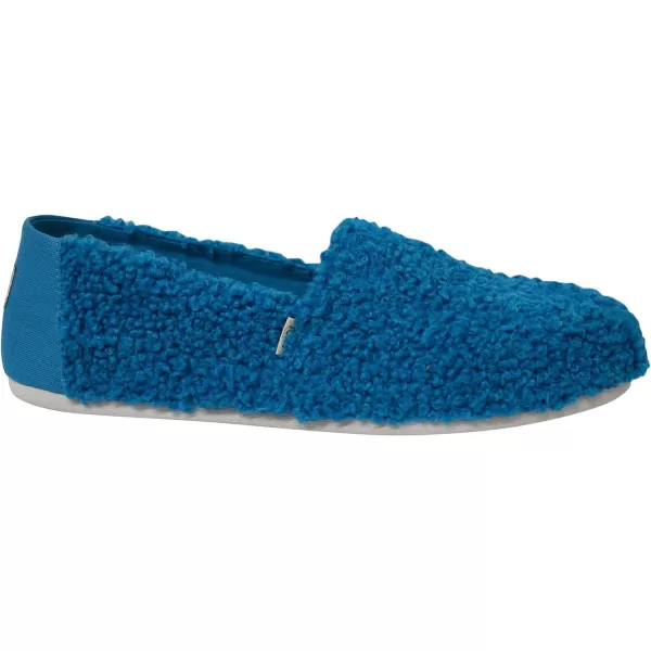 TOMS Womens Glitter Cheetah Print Womens Classics 10014953Blue Cookie Monster Faux Shearling