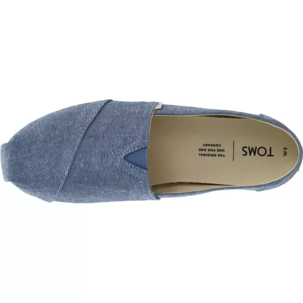 TOMS Womens Glitter Cheetah Print Womens Classics 10014953Blue Slub Chambray
