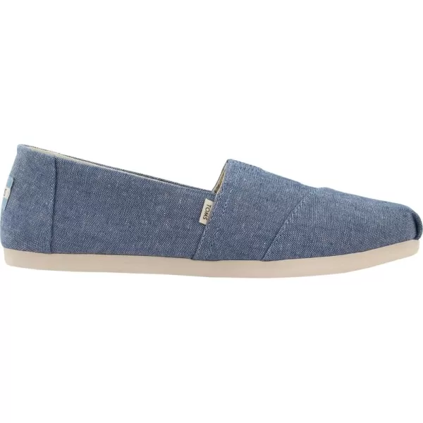 TOMS Womens Glitter Cheetah Print Womens Classics 10014953Blue Slub Chambray