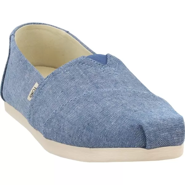 TOMS Womens Glitter Cheetah Print Womens Classics 10014953Blue Slub Chambray