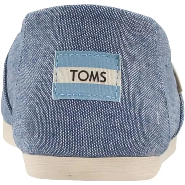 TOMS Womens Glitter Cheetah Print Womens Classics 10014953Blue Slub Chambray