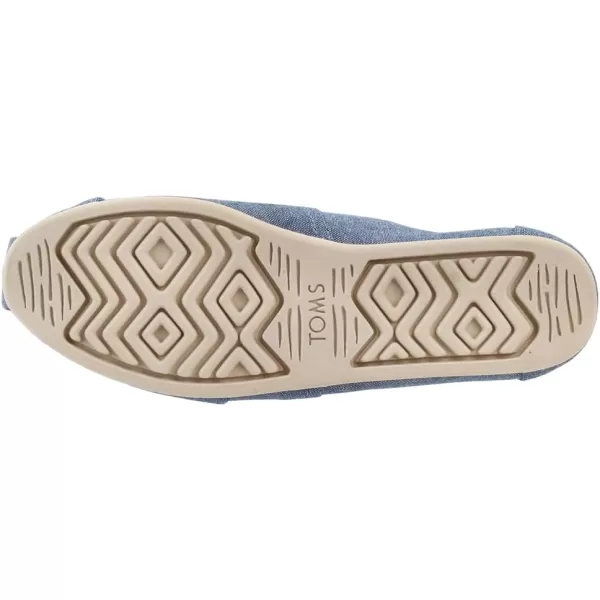 TOMS Womens Glitter Cheetah Print Womens Classics 10014953Blue Slub Chambray