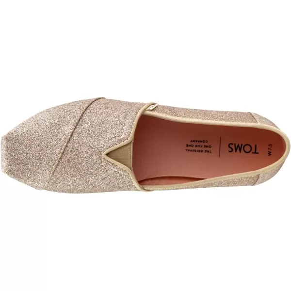 TOMS Womens Glitter Cheetah Print Womens Classics 10014953Champagne Glitter
