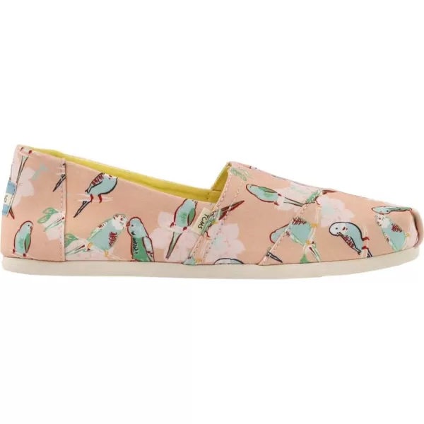 TOMS Womens Glitter Cheetah Print Womens Classics 10014953Coral Pink Kissy Birds