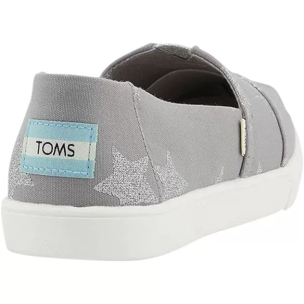 TOMS Womens Glitter Cheetah Print Womens Classics 10014953Drizzle Grey Glitter Stars