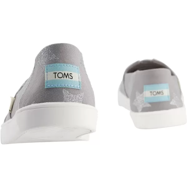 TOMS Womens Glitter Cheetah Print Womens Classics 10014953Drizzle Grey Glitter Stars