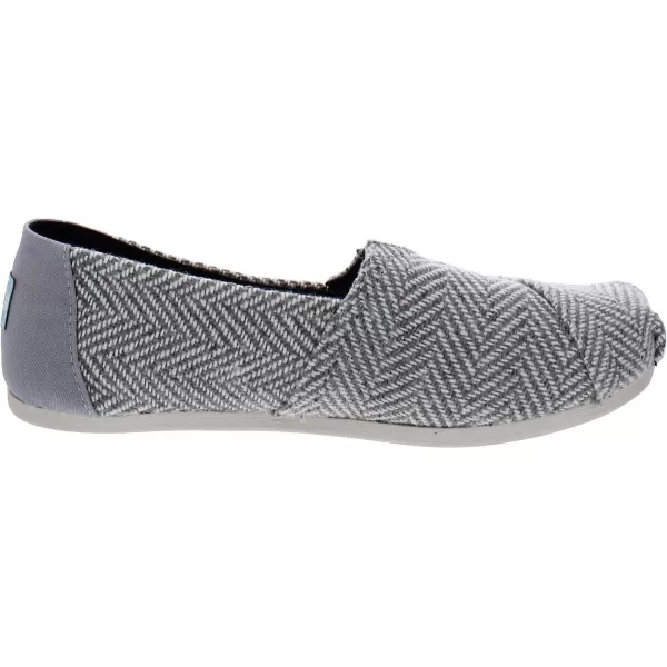 TOMS Womens Glitter Cheetah Print Womens Classics 10014953Drizzle Grey Xl Herringbone