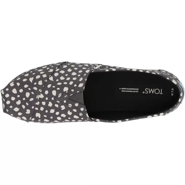 TOMS Womens Glitter Cheetah Print Womens Classics 10014953Forged Iron Tiny Cheetah Print