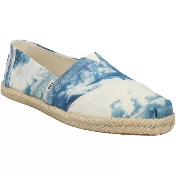 TOMS Womens Glitter Cheetah Print Womens Classics 10014953Indigo Tie Dye Canvas
