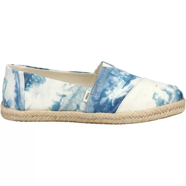TOMS Womens Glitter Cheetah Print Womens Classics 10014953Indigo Tie Dye Canvas