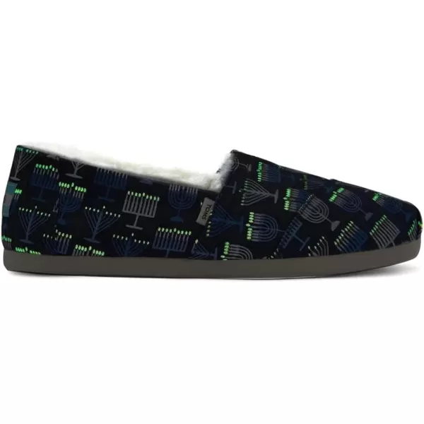 TOMS Womens Glitter Cheetah Print Womens Classics 10014953Menorah Navy