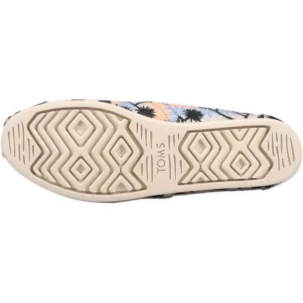 TOMS Womens Glitter Cheetah Print Womens Classics 10014953Multi Joshua Tree Print Fabric