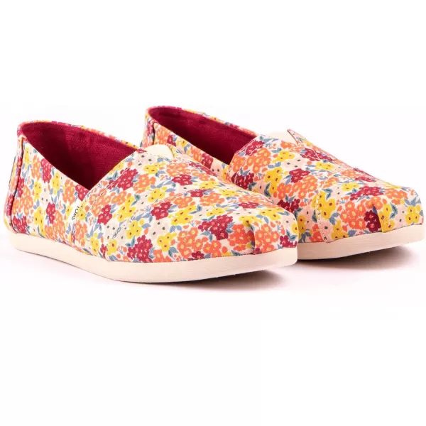 TOMS Womens Glitter Cheetah Print Womens Classics 10014953Nat Ps Ditzy Floral