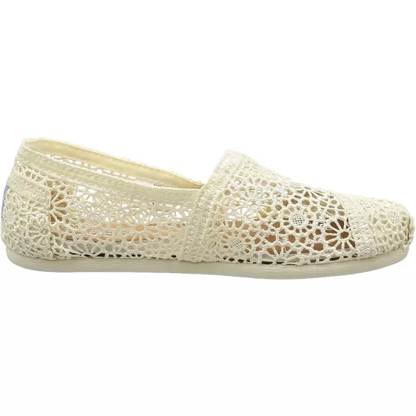 TOMS Womens Glitter Cheetah Print Womens Classics 10014953Natural Moroccan Crochet