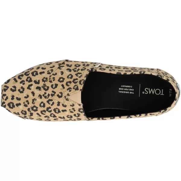 TOMS Womens Glitter Cheetah Print Womens Classics 10014953Natural Textured Cheetah
