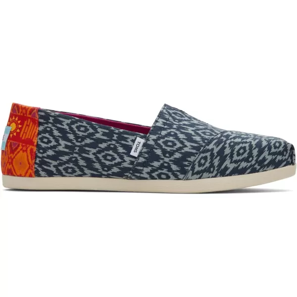 TOMS Womens Glitter Cheetah Print Womens Classics 10014953Navy Ikat Diamonds
