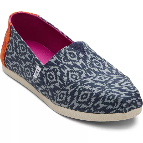 TOMS Womens Glitter Cheetah Print Womens Classics 10014953Navy Ikat Diamonds