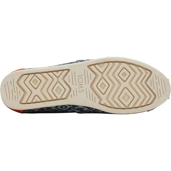 TOMS Womens Glitter Cheetah Print Womens Classics 10014953Navy Ikat Diamonds