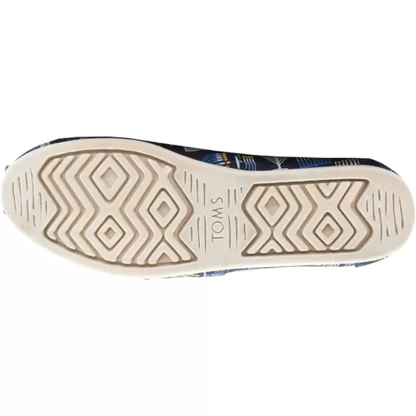 TOMS Womens Glitter Cheetah Print Womens Classics 10014953Navy Menorahs Glow in the DarkFaux Fur