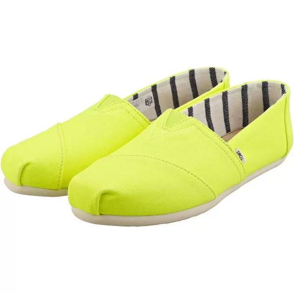 TOMS Womens Glitter Cheetah Print Womens Classics 10014953Neon Yellow