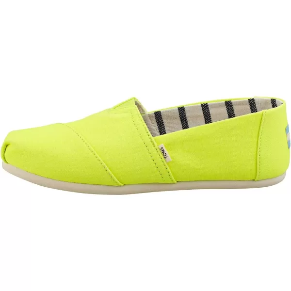 TOMS Womens Glitter Cheetah Print Womens Classics 10014953Neon Yellow