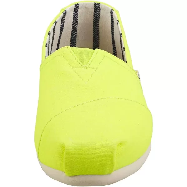 TOMS Womens Glitter Cheetah Print Womens Classics 10014953Neon Yellow
