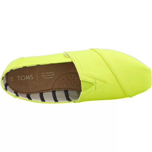 TOMS Womens Glitter Cheetah Print Womens Classics 10014953Neon Yellow
