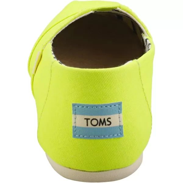 TOMS Womens Glitter Cheetah Print Womens Classics 10014953Neon Yellow