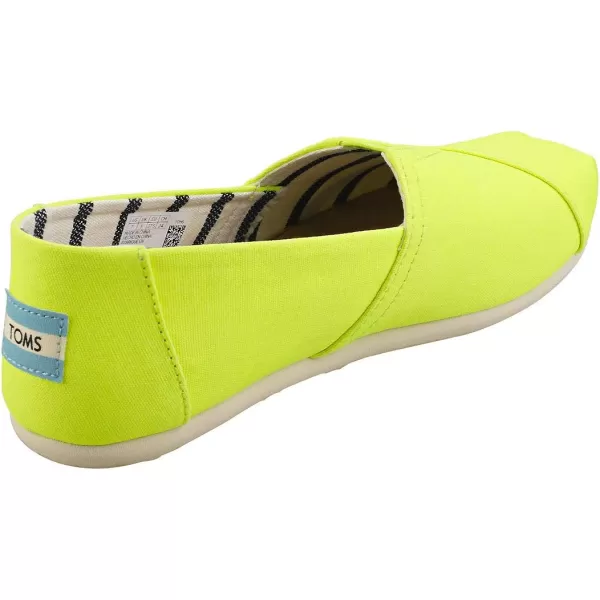 TOMS Womens Glitter Cheetah Print Womens Classics 10014953Neon Yellow