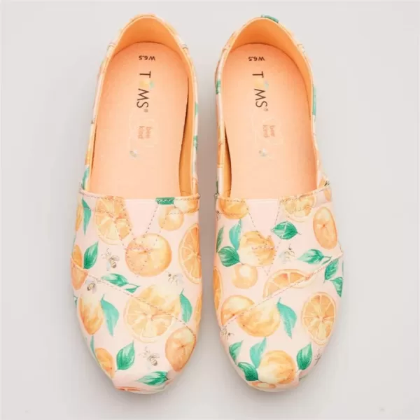 TOMS Womens Glitter Cheetah Print Womens Classics 10014953Pale Pink Sunkissed Fabric