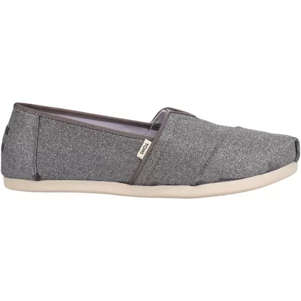 TOMS Womens Glitter Cheetah Print Womens Classics 10014953Pewter Sparkle