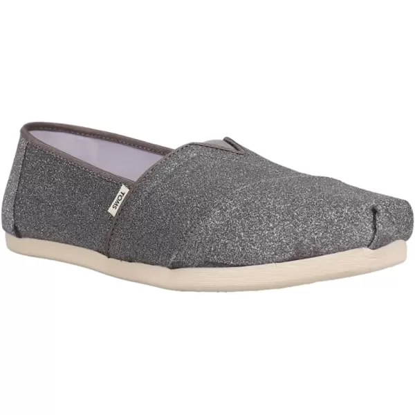TOMS Womens Glitter Cheetah Print Womens Classics 10014953Pewter Sparkle