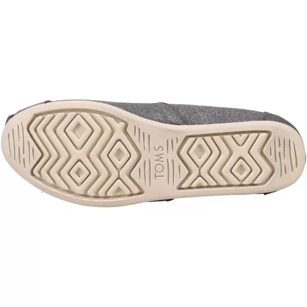 TOMS Womens Glitter Cheetah Print Womens Classics 10014953Pewter Sparkle