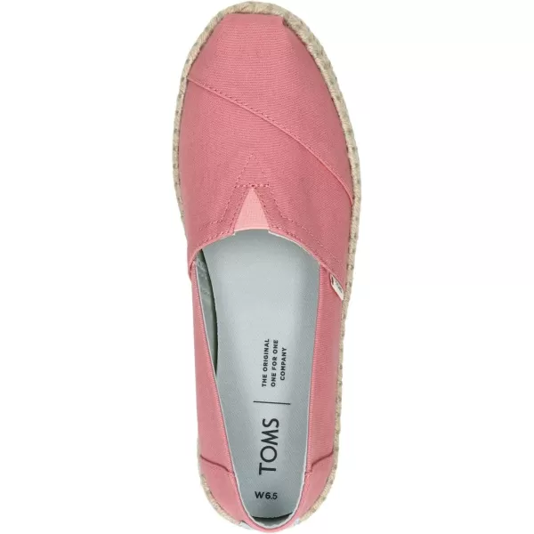 TOMS Womens Glitter Cheetah Print Womens Classics 10014953Plant Dye Pink CanvasRope