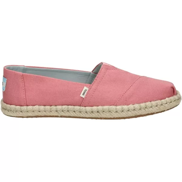 TOMS Womens Glitter Cheetah Print Womens Classics 10014953Plant Dye Pink CanvasRope
