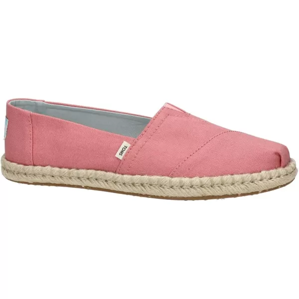 TOMS Womens Glitter Cheetah Print Womens Classics 10014953Plant Dye Pink CanvasRope