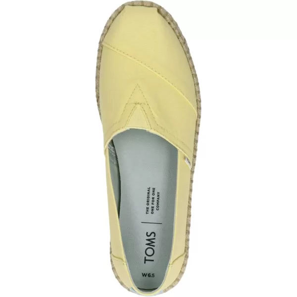 TOMS Womens Glitter Cheetah Print Womens Classics 10014953Plant Dye Yellow CanvasRope