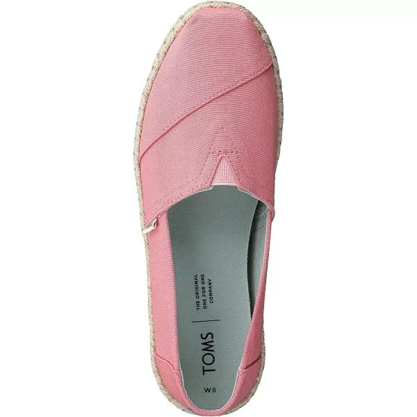 TOMS Womens Glitter Cheetah Print Womens Classics 10014953Plant Dyed Pink CanvasRope
