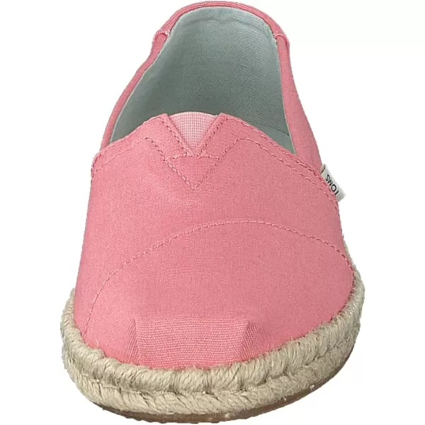 TOMS Womens Glitter Cheetah Print Womens Classics 10014953Plant Dyed Pink CanvasRope