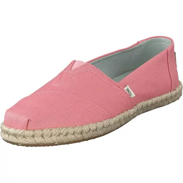TOMS Womens Glitter Cheetah Print Womens Classics 10014953Plant Dyed Pink CanvasRope