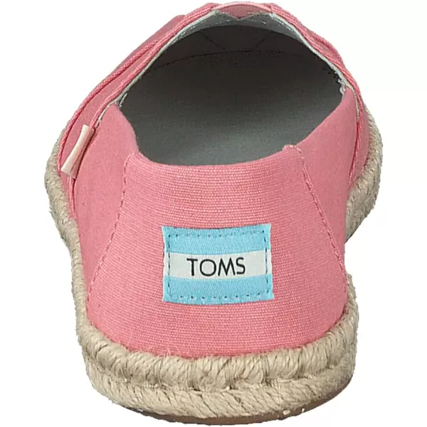 TOMS Womens Glitter Cheetah Print Womens Classics 10014953Plant Dyed Pink CanvasRope
