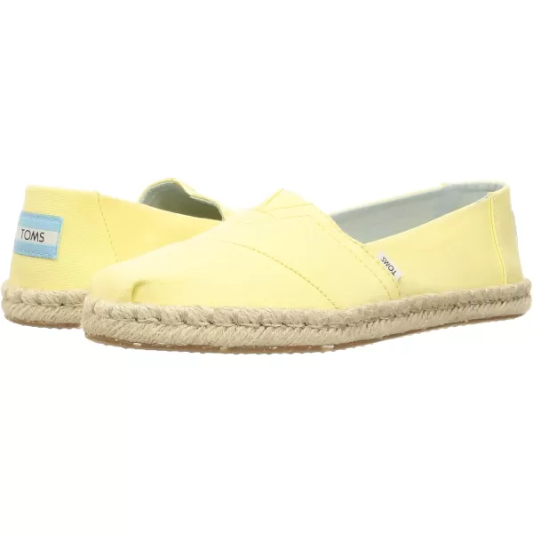 TOMS Womens Glitter Cheetah Print Womens Classics 10014953Plant Dyed Yellow CanvasRope